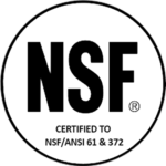 NSF/ANSI 61/372 Certified